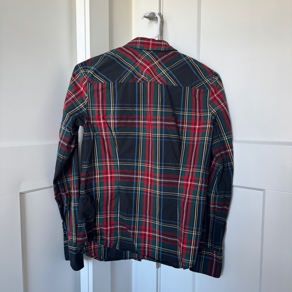 J. Crew Stewart Plaid Perfect Shirt - Size 4 - Picture 3 of 3